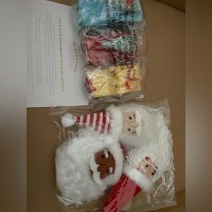 Nine Ornaments Christmas Santa Gingerbread Men Truck